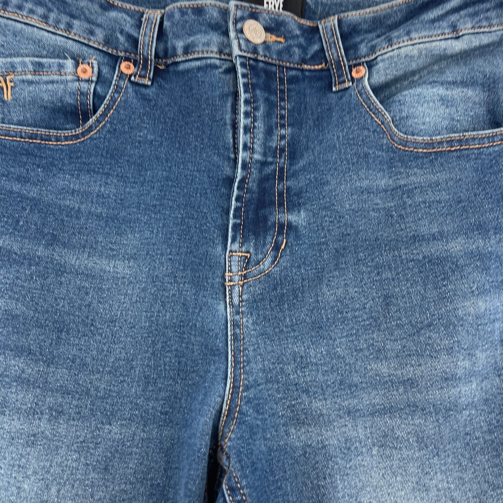 Frye Womens Jeans Size 4/27 Blue Denim High Rise Straight Leg Casual - Picture 3 of 10